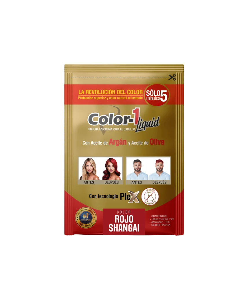 color 1 liquido rojo shangai