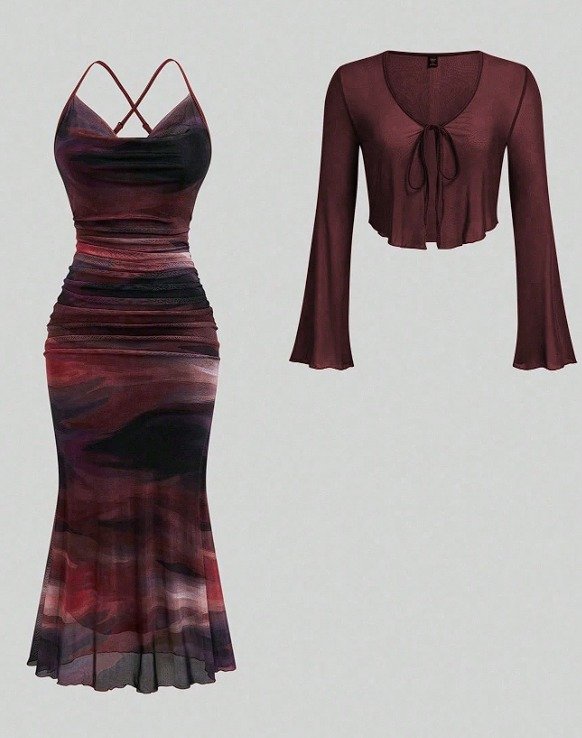 VESTIDO MESH LARGO