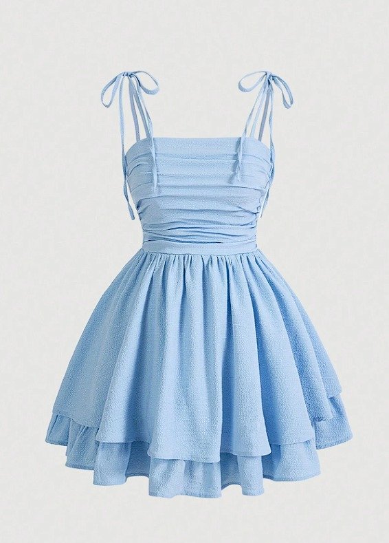 VESTIDO CELESTE