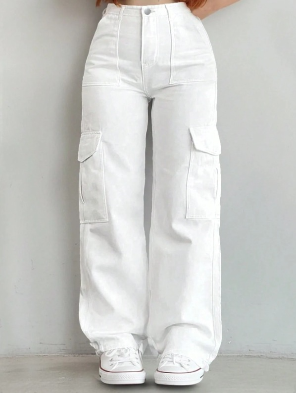 JEAN CARGO BLANCO