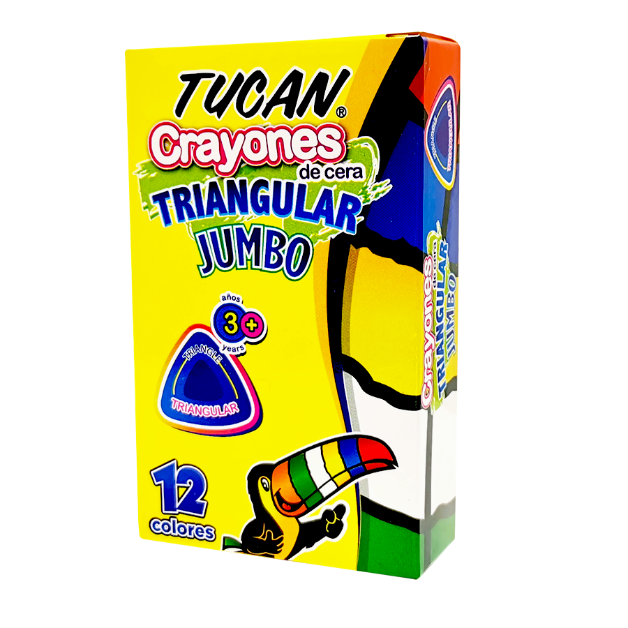 Crayón de cera Jumbo Tucan12 colores