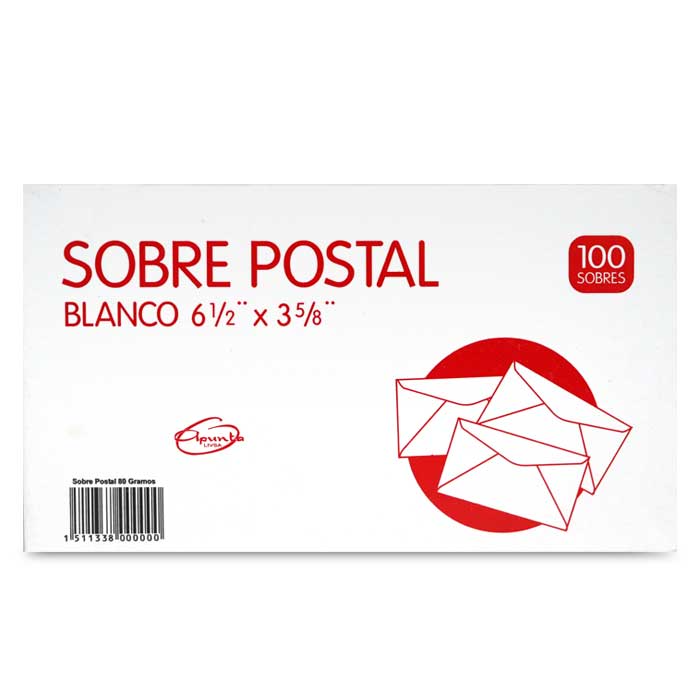 Sobre postal Carta en blanco