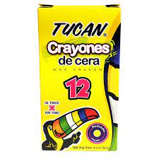Crayón de cera estandar Tucan 12 colores
