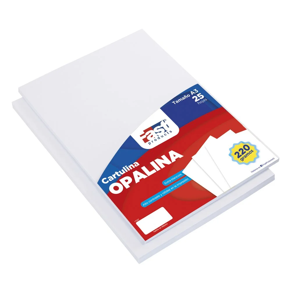Hoja opalina carta 200 gramos blanco