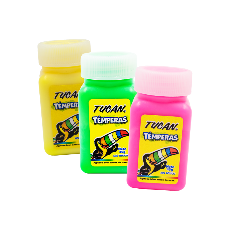 Tempera Tucan frasco 45 gramos