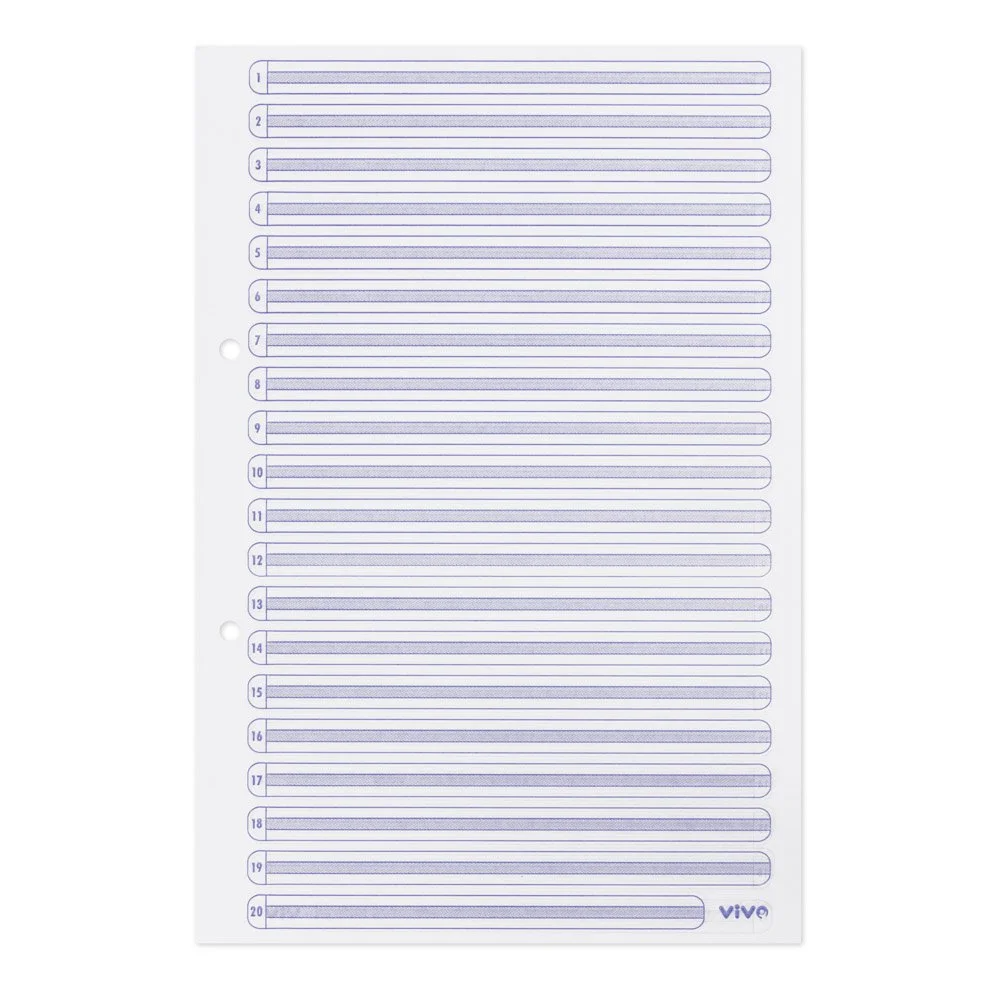 Hoja de doble linea carta