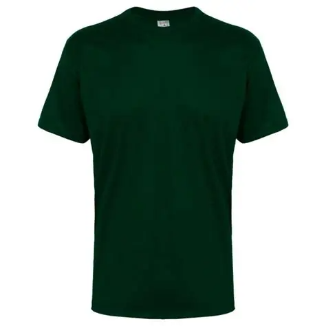 Camiseta Verde Manga Corta En algodon