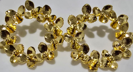CANDONGAS BRONCE FLOR ALREDEDOR No4