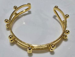 BRAZALETE BRONCE DOBLE BALÍN