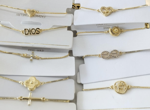 PULSERAS RODIO LISAS VARIAS JG