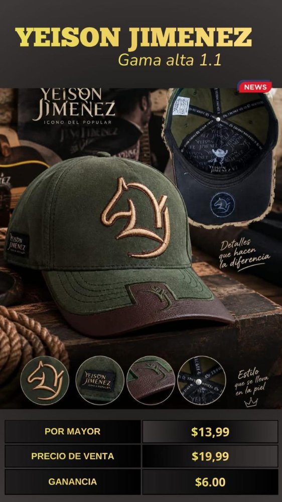GORRA DE JEISON JIMENEZ CAFE