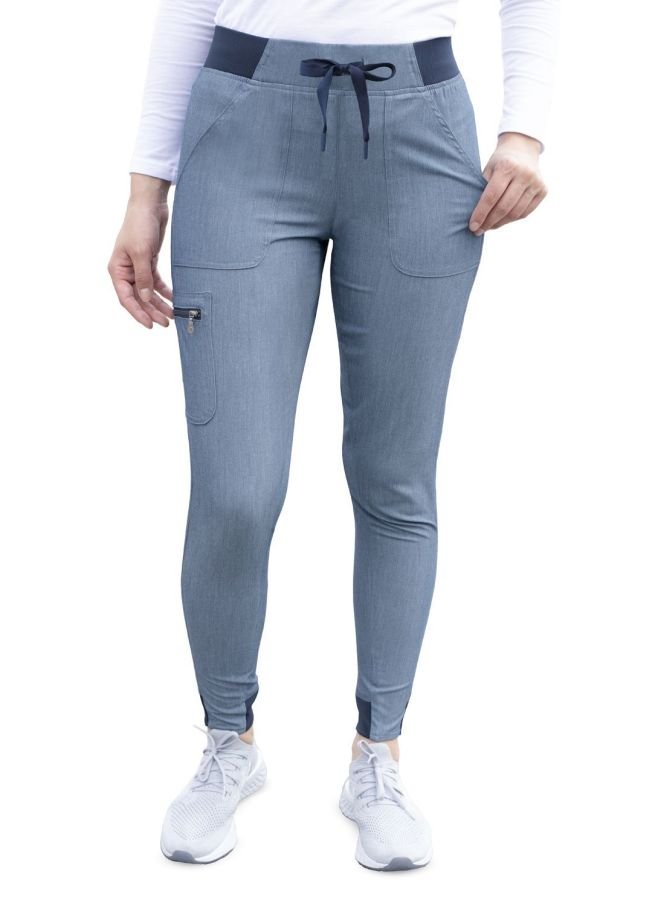 P9600 Scrub Pantalón Heather Navy Mujer XS