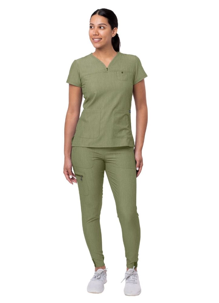 P9400 Scrub Heather Olive Mujer L