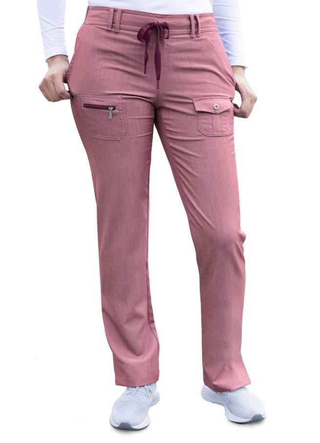 P4400 Scrub Pantalón Heather Wine Mujer XS