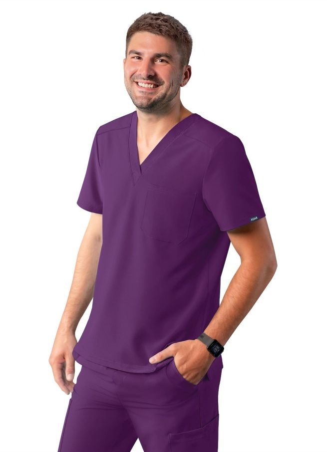 A9800 Scrub Eggplant Hombre Xs