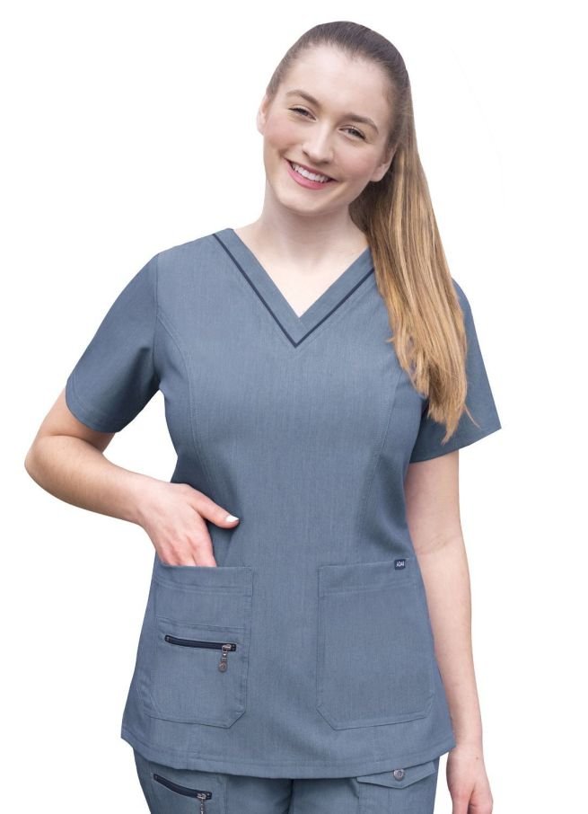 P9600 Scrub Heather Navy Mujer XS
