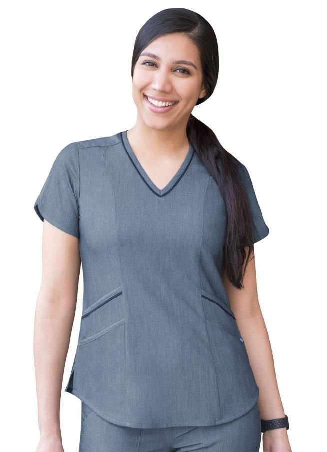 P9500 Scrub Heather Navy Mujer S