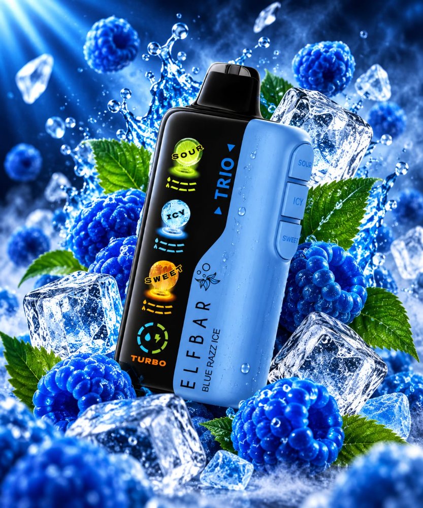 ELFBAR 40K TRIO BLUE RAZZ ICE