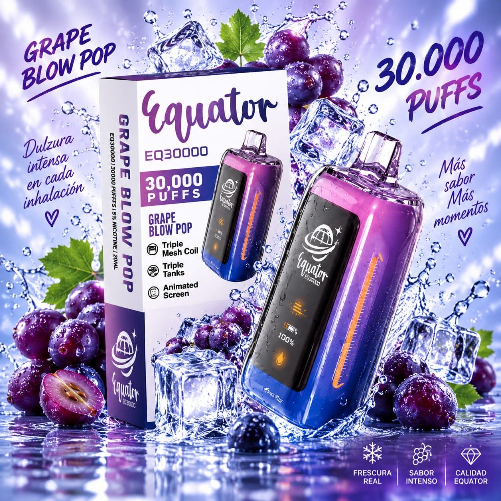 EQUATOR EQ 30000 GRAPE BLOW POP