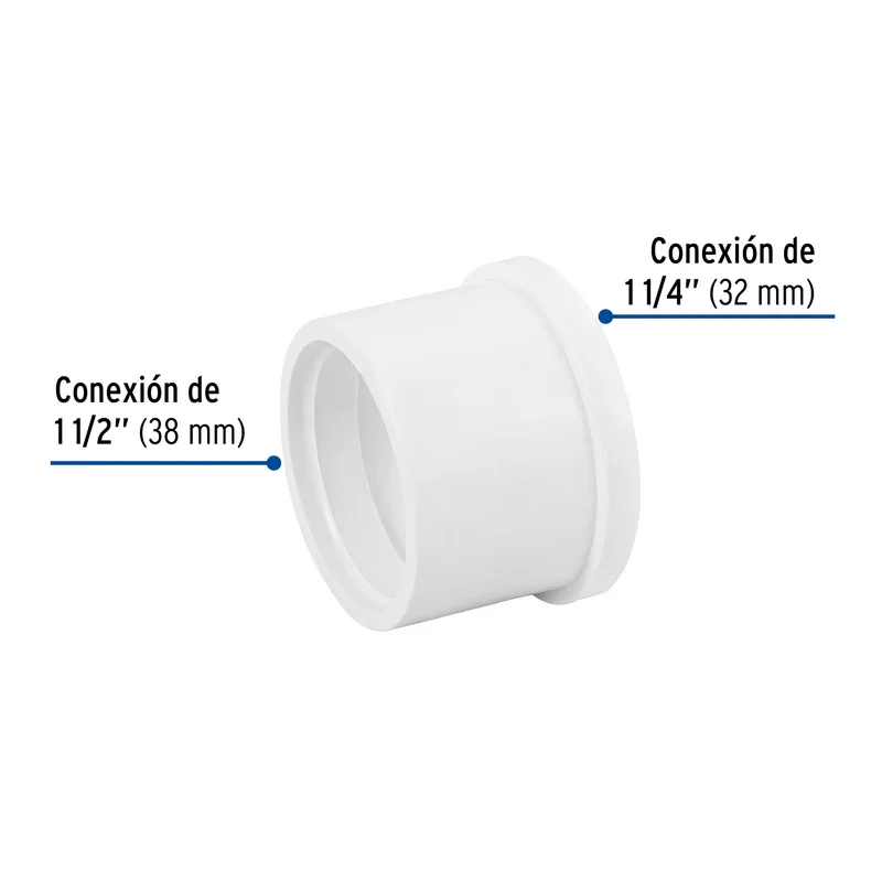 REDUCC  1 1/2 A 1 1/4. PRES PVC