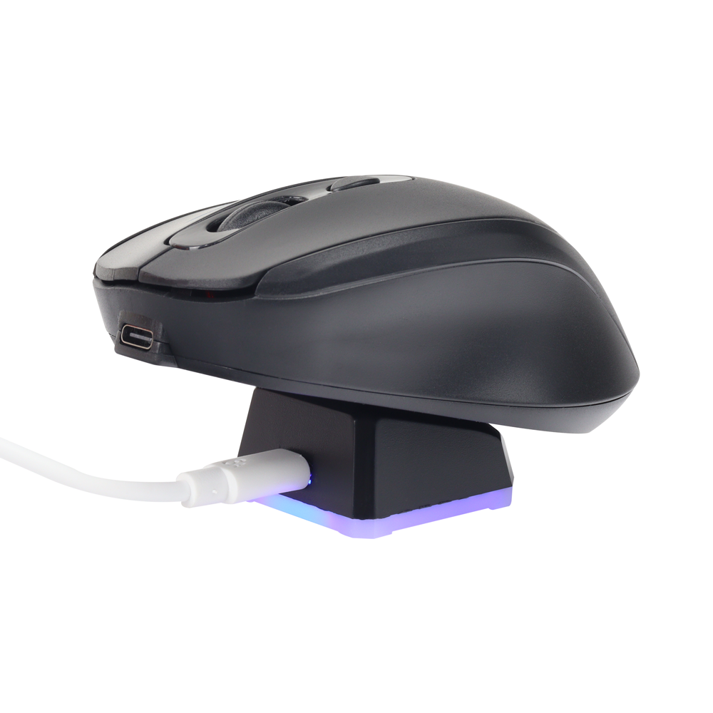 MOUSE DOCK 2.4G + BT INALAMBRICO RECARGABLE