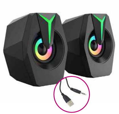 PARLANTE SPEAKERS USB RGB PC K8