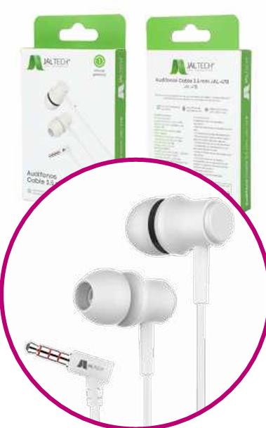 AUDÍFONOS CABLE  3.5MM JAL-47B