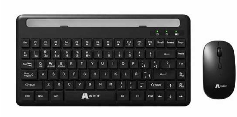COMBO TECLADO Y MOUSE 2.4G BT  RECARG. NEGRO - C500