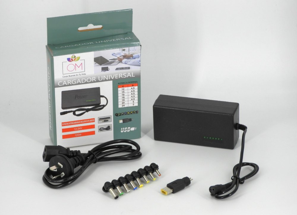 CARGADOR UNIVARSAL NOTEBOOK MARCA OM