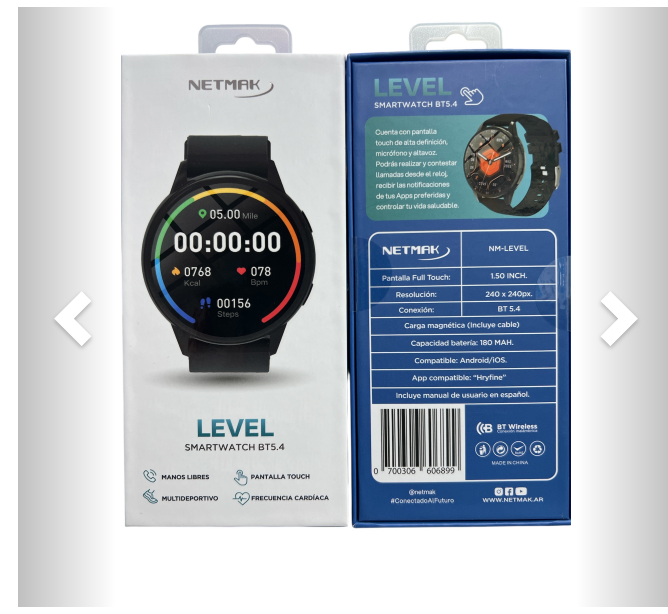 RELOJ INTELIGENTE CON BT DE NIVEL 5.4