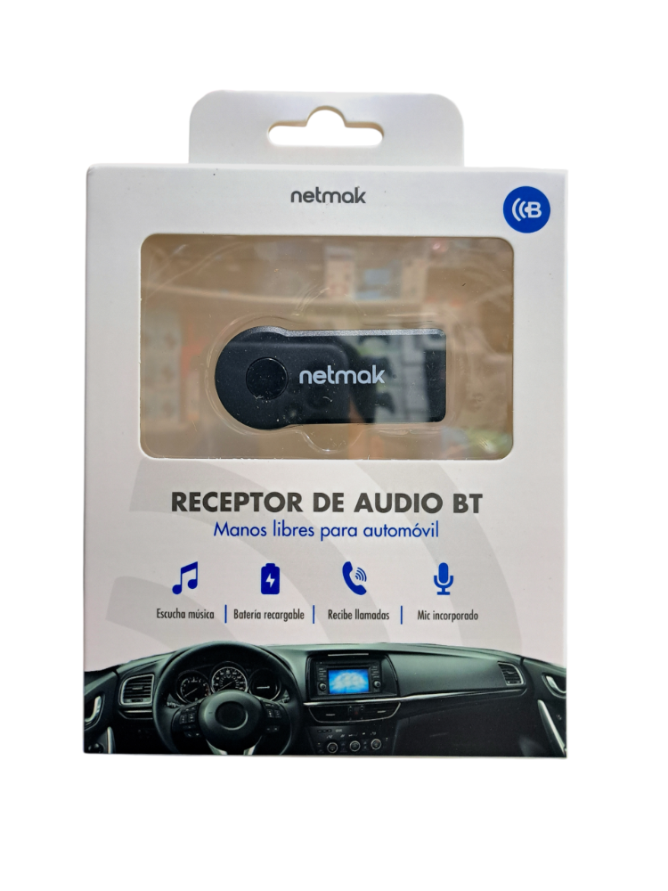 RECEPTOR DE AUDIO BT MANOS LIBRE NETMAK