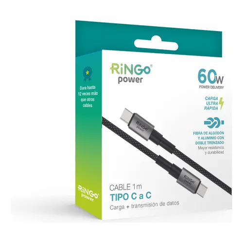 CABLE USB C A C 60W - RINGO