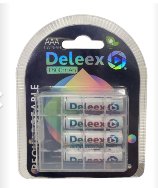 PILA AAA RECARGABLE DELEEX 1800 mAh