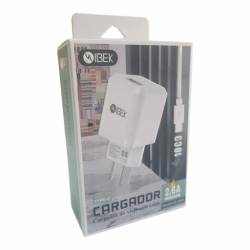 CARGADOR IBEK TIPO C 2.6A