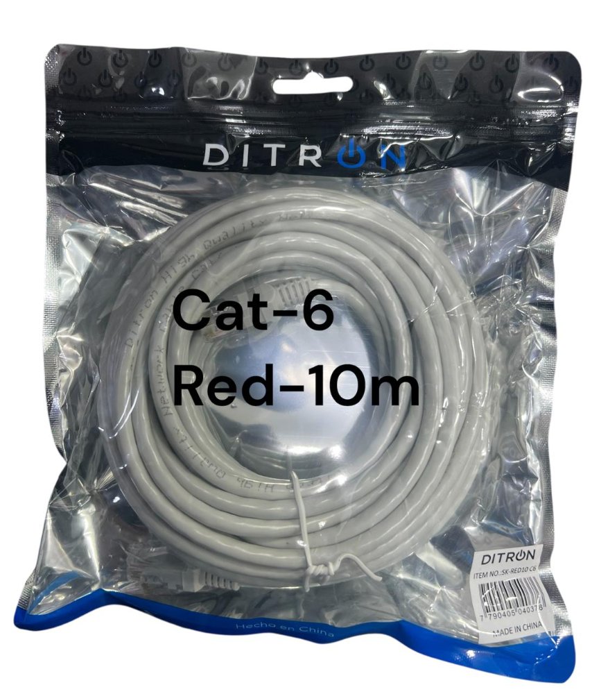 CABLE RED CAT-6 DITRON 10M