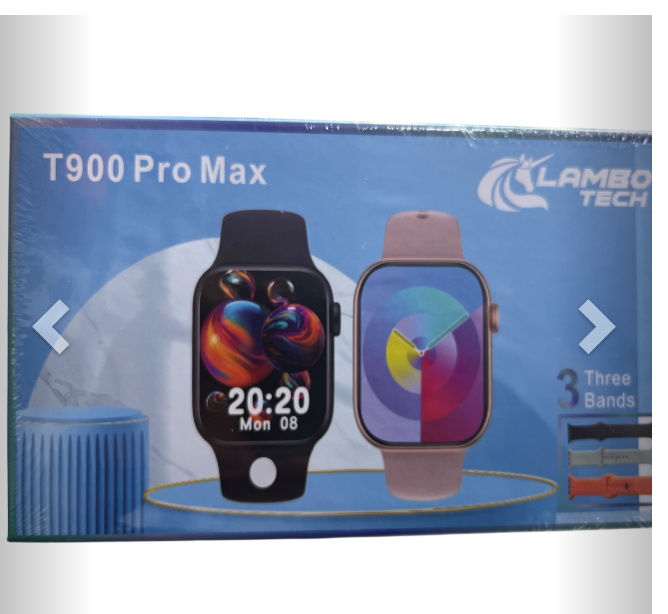 SMARTWATCH T900 CON 3 MALLAS LAMBO RELOJ