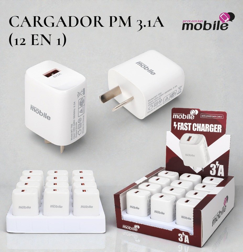 ADAPTADORES 3.1A USB MOBILE