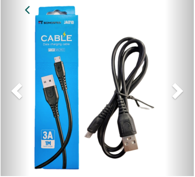 CABLE SOMOSTEC 3.1A USB A V8
