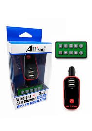 CARGADOR INALAMBRIO DE AUTO ALLISON 3 EN 1