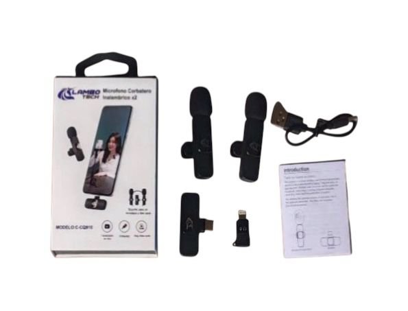 MICROFONO CORBATERO DUAL K9 LAMNBOTE