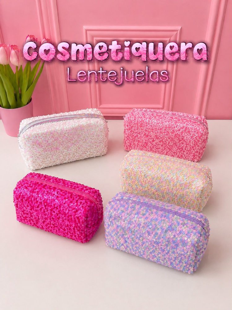 Cosmetiqueras lentejuelas
