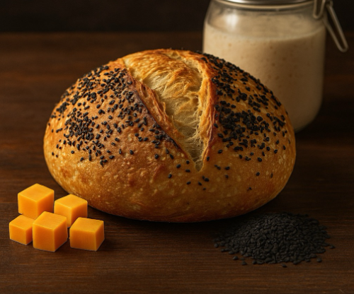 Hogaza Cheddar & Ajonjoli