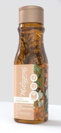 Shampoo Milagro Herbal (con romero y jengibre)