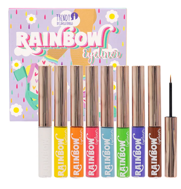 Kit de delineadores rainbow x8 unds