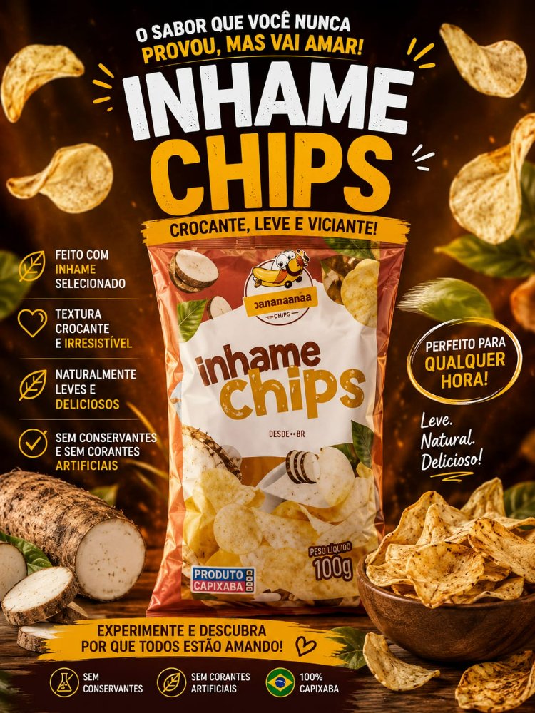 Inhame Chips Parada de Ibiraçu