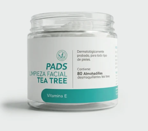 PADS LIMPIEZA FACIAL TEA TREE