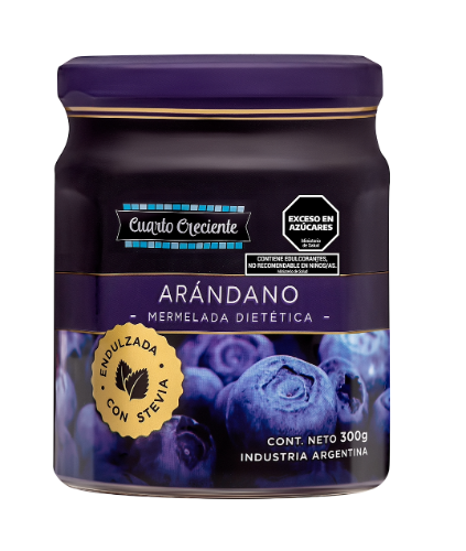 Mermelada con Stevia Arándano