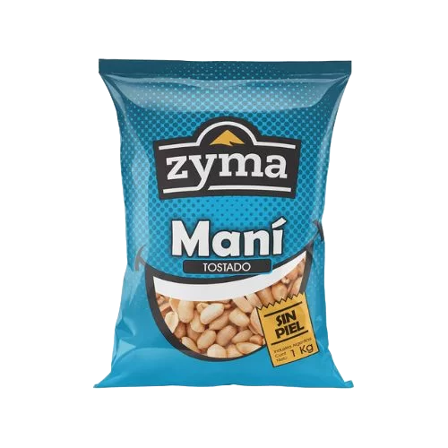 Maní tostado, sin sal y repelado