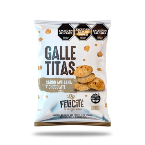 Galletitas avellana y chocolate x200g Sin Tacc
