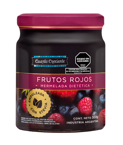 Mermelada con Stevia Frutos Rojos